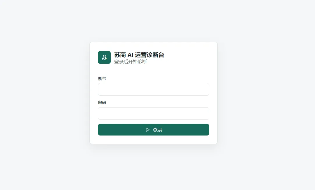电商 BI 诊断台界面预览